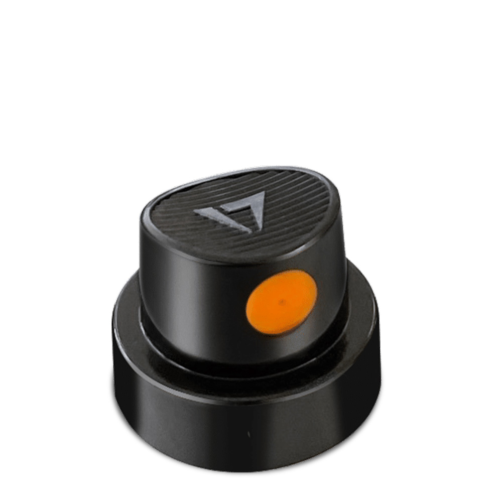 Cap Fat Silent (noir-orange)