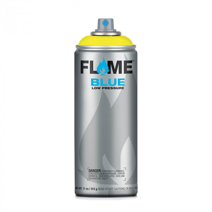 Bombe de peinture fluorescente Flame Blue #1000, Jaune Fluo