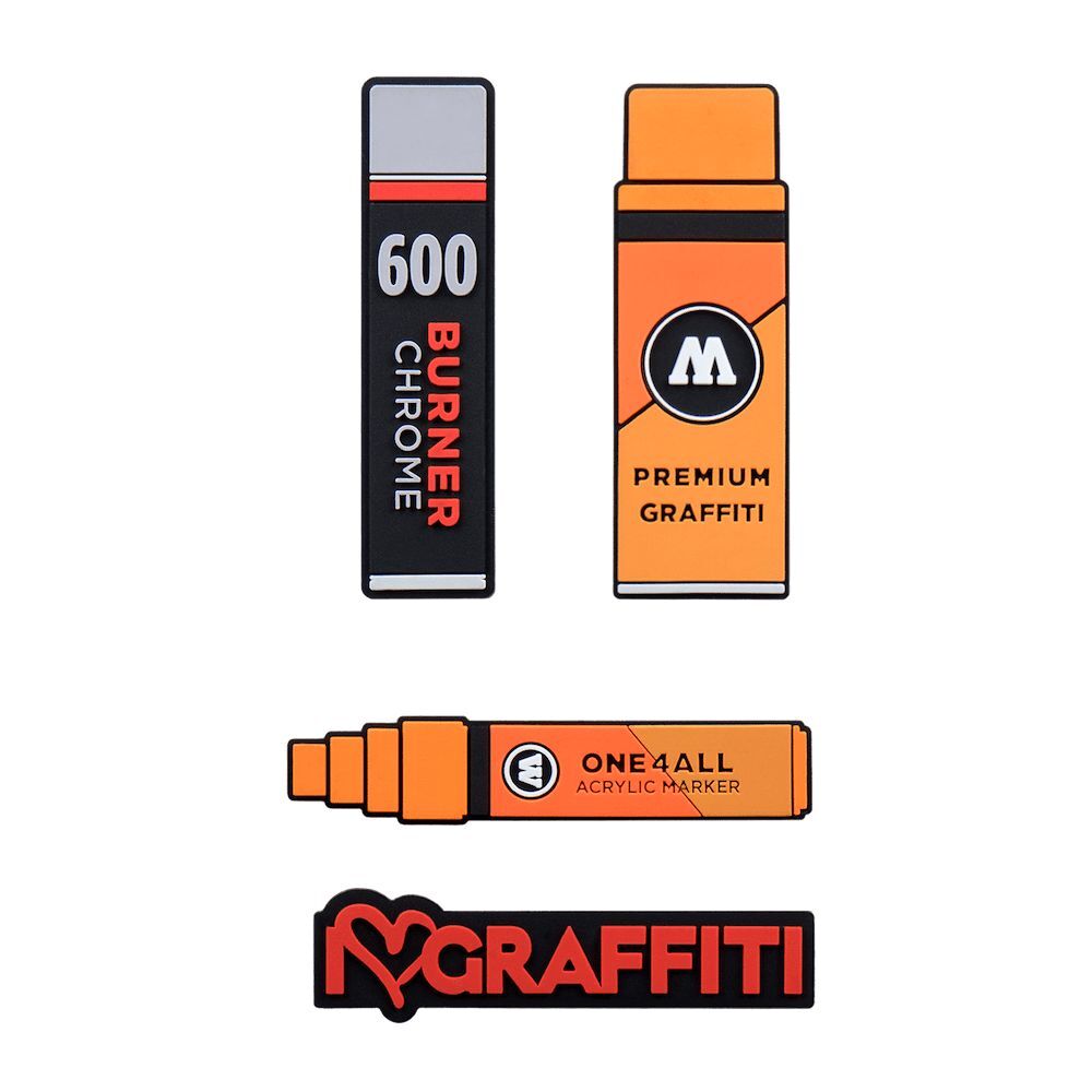 Set de 4 magnets Molotow