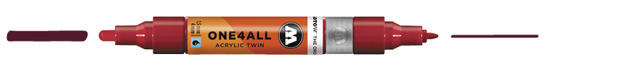 Marqueur ONE4ALL Twin #086 | Rouge Bourgogne