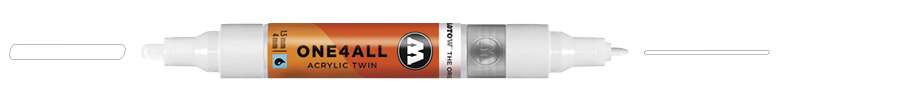 Marqueur ONE4ALL Twin #160 | Blanc signal