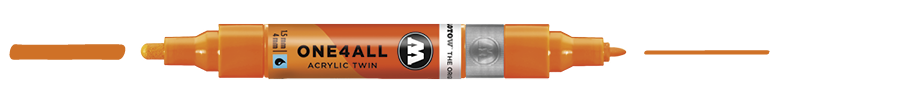 Marqueur ONE4ALL Twin #218 | Orange néon fluo