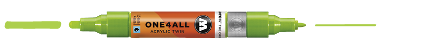 Marqueur ONE4ALL Twin #221 | Vert sauterelle