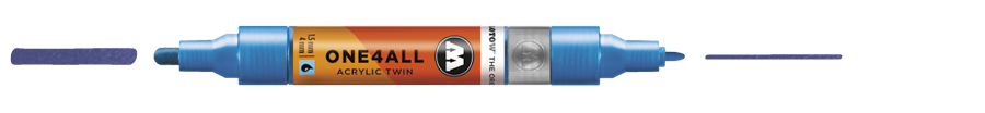 Marqueur ONE4ALL Twin #224 | Bleu Métallique