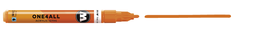 Marqueur ONE4ALL 127HS #218 | Orange néon fluo