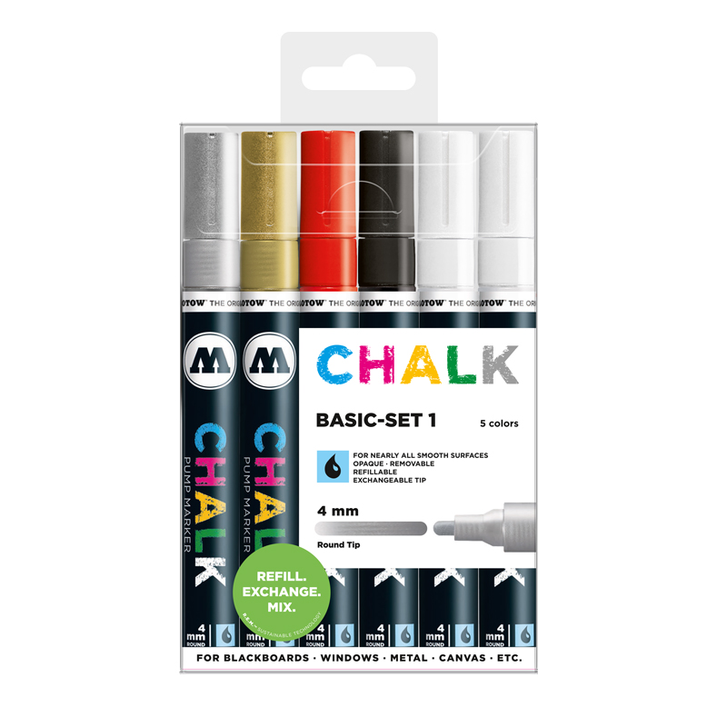 Clearbox marqueurs Chalk 4mm | Kit 1