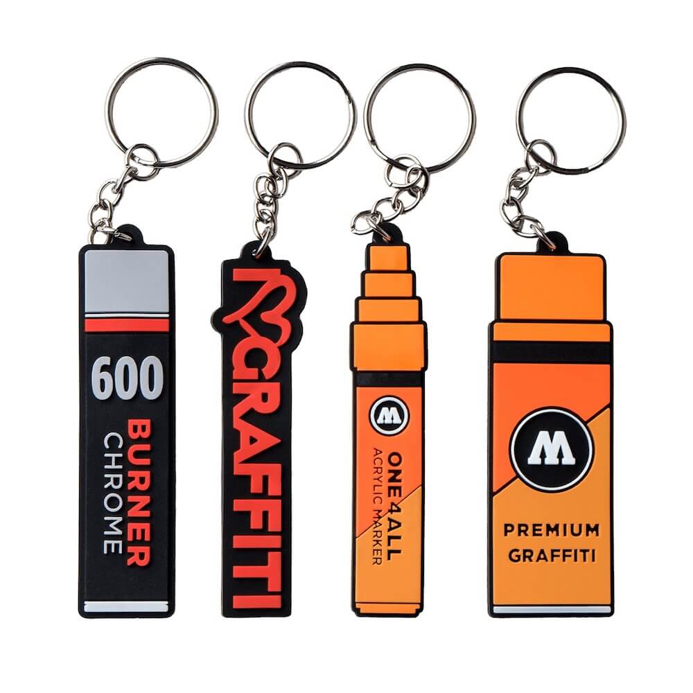 Set de 4 porte-clés Molotow